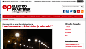 What Elektropraktiker.de website looked like in 2017 (6 years ago)