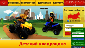 What E-kvadrocikl.ru website looked like in 2017 (6 years ago)
