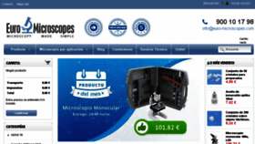 What Euro-microscopes.com website looked like in 2017 (6 years ago)
