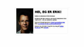 What Erikbolstad.no website looked like in 2017 (6 years ago)