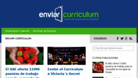 What Enviarcurriculum.es website looked like in 2017 (6 years ago)