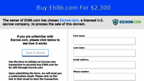 What Eh86.com website looked like in 2017 (6 years ago)