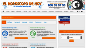 What Elhoroscopodehoy.es website looked like in 2017 (6 years ago)