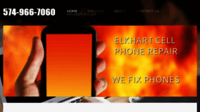 What Elkhartcellphonerepair.com website looked like in 2017 (6 years ago)