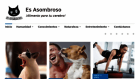 What Esasombroso.com website looked like in 2017 (6 years ago)