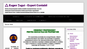 What Eugentugui.ro website looked like in 2017 (6 years ago)