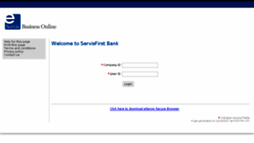 What Eservis.olbanking.com website looked like in 2017 (6 years ago)