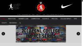 What Eliteclubsnationalleague.com website looked like in 2017 (6 years ago)