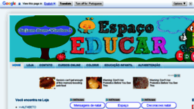 What Espacoeducar.net website looked like in 2017 (6 years ago)