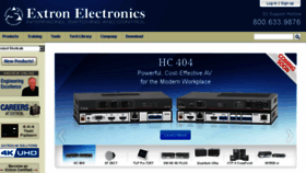 What Extron.com website looked like in 2017 (6 years ago)