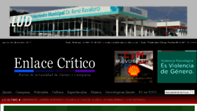 What Enlacecritico.com website looked like in 2017 (6 years ago)