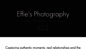 What Effiesphotography.com website looked like in 2017 (6 years ago)