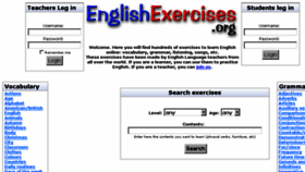 What Englishexercises.org website looked like in 2017 (6 years ago)