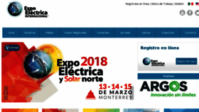 What Expoelectrica.com.mx website looked like in 2018 (6 years ago)