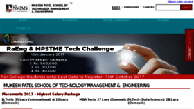 What Engineering.nmims.edu website looked like in 2018 (6 years ago)