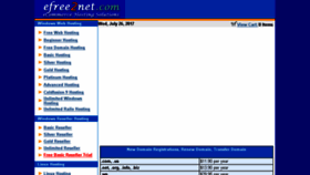 What Efree2net.com website looked like in 2018 (6 years ago)