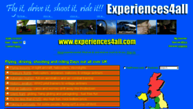 What Experiences4all.com website looked like in 2018 (6 years ago)