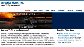 What Execflyers.com website looked like in 2018 (6 years ago)