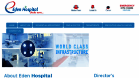 What Edenhospital.net website looked like in 2018 (6 years ago)