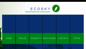 What Ecosky.it website looked like in 2018 (6 years ago)