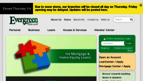 What Evergreencreditunion.org website looked like in 2018 (6 years ago)