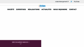 What Eolas.fr website looked like in 2018 (6 years ago)