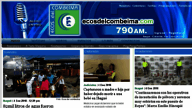 What Ecosdelcombeima.com website looked like in 2018 (6 years ago)