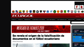 What Ecuagol.com website looked like in 2018 (6 years ago)