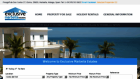 What Exclusive-marbella.com website looked like in 2018 (6 years ago)