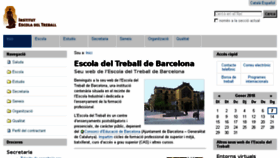 What Escoladeltreball.org website looked like in 2018 (6 years ago)