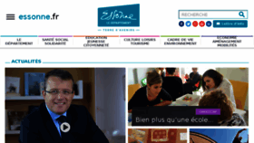 What Essonne.fr website looked like in 2018 (6 years ago)