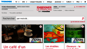 What Enseigner.tv5monde.com website looked like in 2018 (6 years ago)