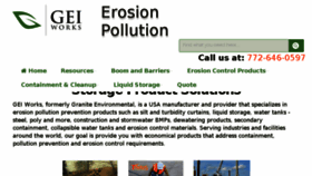 What Erosionpollution.com website looked like in 2018 (6 years ago)
