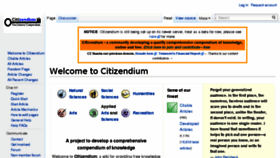 What En.citizendium.org website looked like in 2018 (6 years ago)