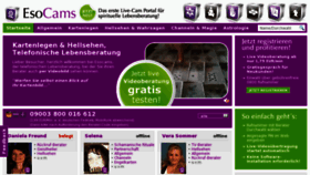 What Esocams.de website looked like in 2011 (12 years ago)