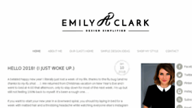 What Emilyaclark.com website looked like in 2018 (6 years ago)