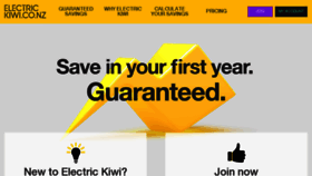 What Electrickiwi.co.nz website looked like in 2018 (6 years ago)