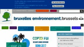 What Environnement.brussels website looked like in 2018 (6 years ago)