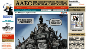 What Editorialcartoonists.com website looked like in 2018 (6 years ago)