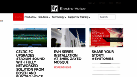 What Electrovoice.com website looked like in 2018 (6 years ago)