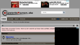 What Elektrikforen.de website looked like in 2018 (6 years ago)