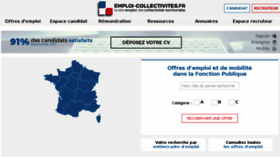 What Emploi-collectivites.fr website looked like in 2018 (6 years ago)