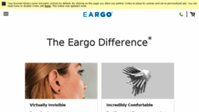 What Eargo.com website looked like in 2018 (6 years ago)