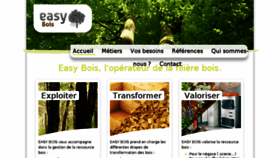 What Easy-bois.fr website looked like in 2018 (6 years ago)