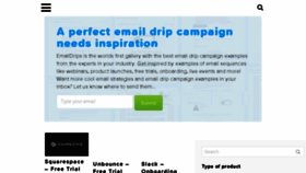 What Emaildrips.com website looked like in 2018 (6 years ago)