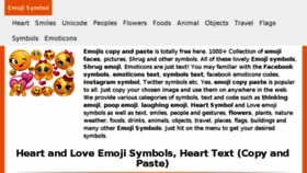 What Emojisymbol.com website looked like in 2018 (6 years ago)