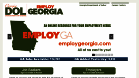 What Employgeorgia.com website looked like in 2018 (6 years ago)