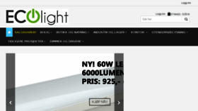 What Ecolight.no website looked like in 2018 (6 years ago)