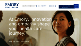 What Emoryhealthcare.org website looked like in 2018 (6 years ago)