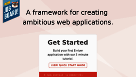What Emberjs.com website looked like in 2018 (6 years ago)
